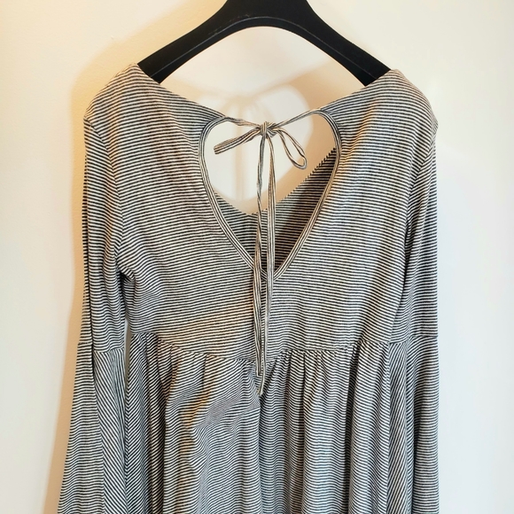 New Anthropologie x ANAMA gray 100% Cotton Swing Slip Tunic Mini Dress Swing - Picture 9 of 12